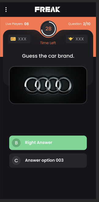 Image round — answer locked, timer running